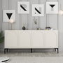 Hanah Home Lyon 79 Consola Crema y Negro
